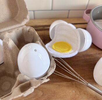 Pretend Play Box Of Eggs With Mini Felt Eggs Inside, 4 of 4