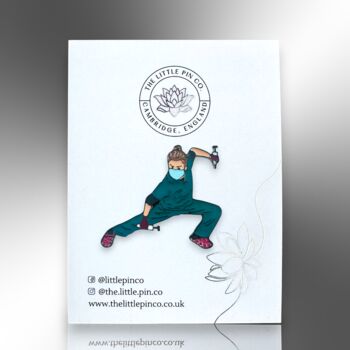 Large Surgeon Doctor Nurse Nhs Medical Staff In Scrubs Pin, 4 of 8