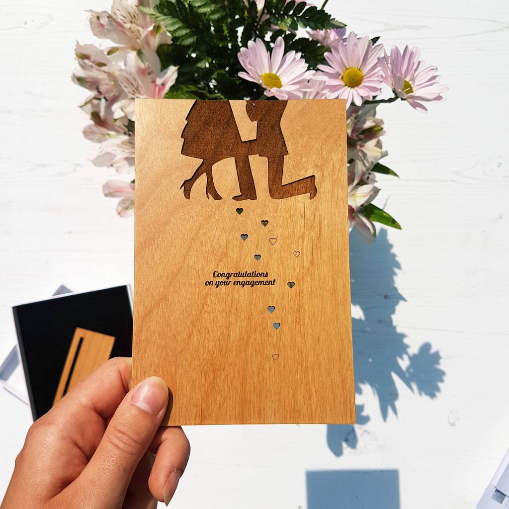 Proposal Engagement Wooden Card, 1 of 5