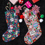 Personalised Hand Painted Christmas Stocking, thumbnail 4 of 12