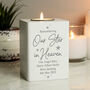 Personalised Our Star In Heaven Tea Light Holder, thumbnail 2 of 2