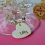 10 Wedding Favour Glass Charms Personalised, thumbnail 5 of 6