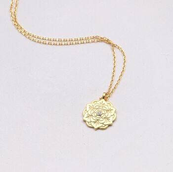 Sterling Silver Wish Flower Necklace, 2 of 3
