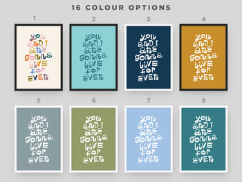 Oasis Poster, Live Forever Music Print, Song Art Print, 9 of 10