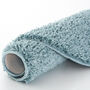 The Rugs Plain Duck Egg Blue Shaggy Rug, thumbnail 12 of 12
