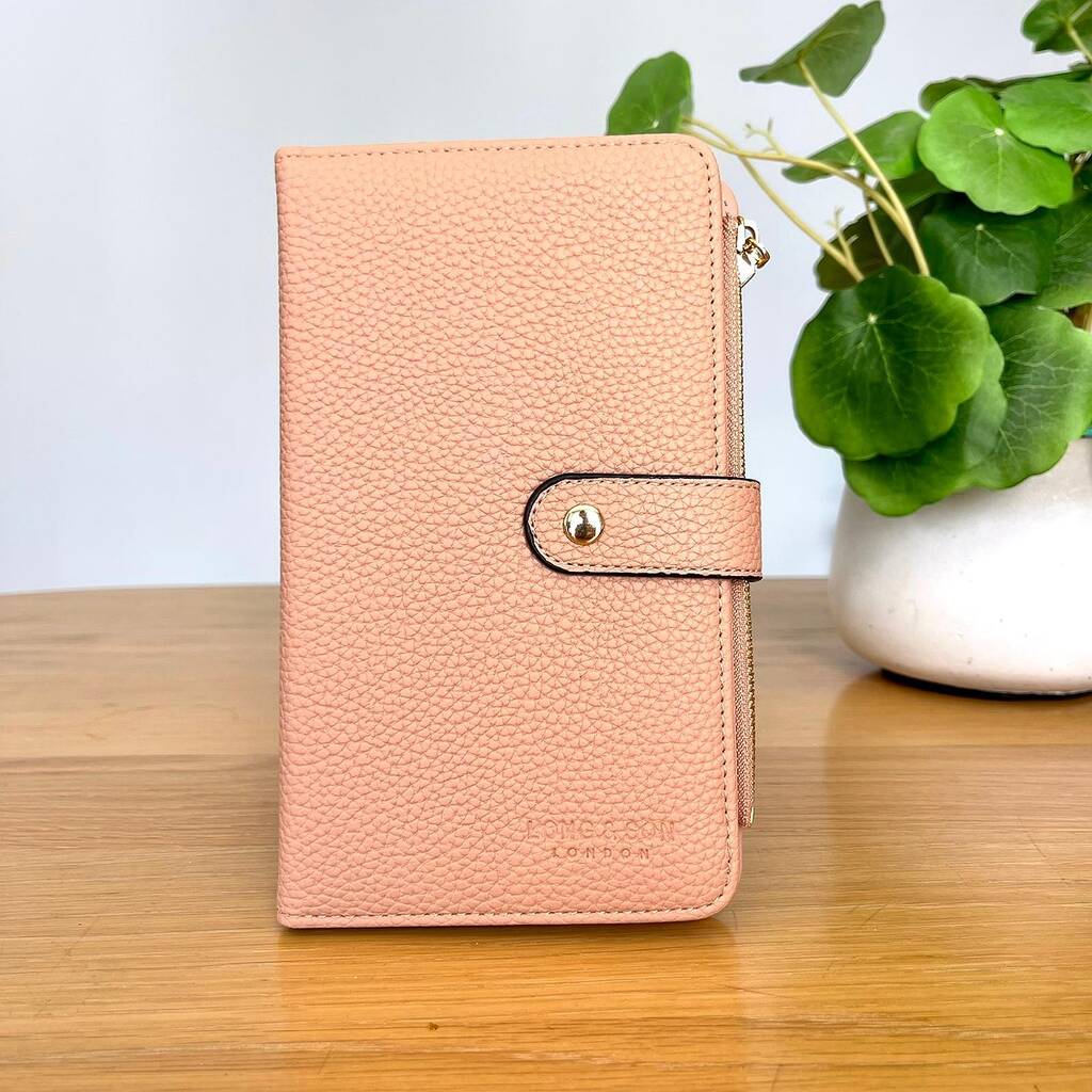 Purse With Phone Holder In Pink By Nest Gifts