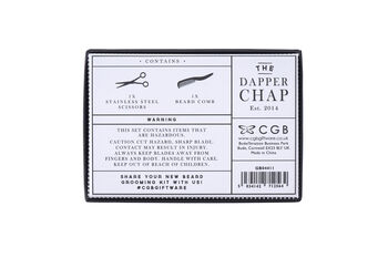Dapper Chap 'A Cut Above The Rest' Beard Grooming Kit, 4 of 4