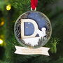Personalised Initial Squirrel Christmas Decoration, thumbnail 2 of 3