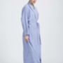 Women's Staffordshire Blue Two Fold Flannel Robe, thumbnail 4 of 4