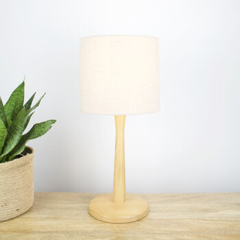 Linen Oatmeal Lampshade, 5 of 9