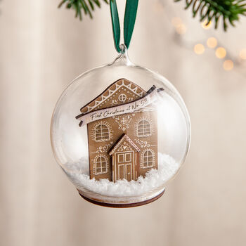 Gingerbread House New Home Bauble, 2 of 2