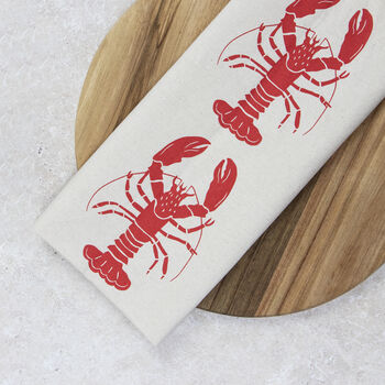 Organic Tea Towels | Lobster, 2 of 6