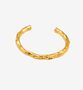 Kin Molten Gold Structured Bangle, thumbnail 1 of 6