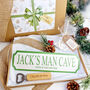 Xmas Gift Box W/ Personalised ‘Man Cave’ Street Sign, thumbnail 1 of 5