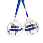 Rainbow Personalised Bauble Christmas Tree Ornament, thumbnail 2 of 8