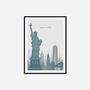 Minimalist New York Travel Print, thumbnail 7 of 8