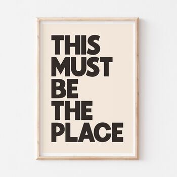 Typographic Colourful This Must Be The Place Print, 2 of 5