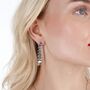 Egyptian Temple Long Earrings, thumbnail 1 of 4