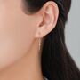 Sterling Silver Little Dagger Sword Drop Hook Earrings, thumbnail 6 of 12