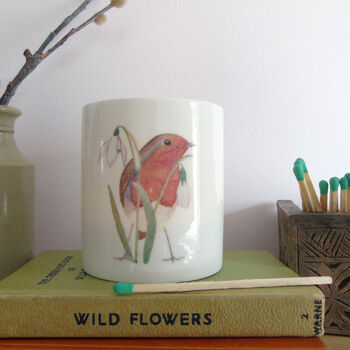 Robin Bone China Candle Holder, 3 of 9