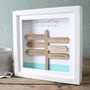 'Our Journey' 3D Personalised Signpost Frame, thumbnail 3 of 3