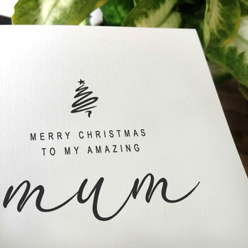 Personalised Handmade Christmas Card For Special Mum, 3 of 4