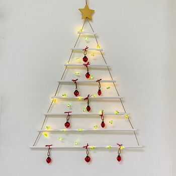 Eco Wooden Hanging Christmas Tree, 2 of 11