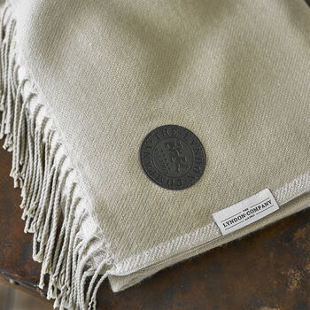 Stag Oatmeal Faux Cashmere Throw 140x180, 4 of 5