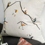 Swimmers Embroidered Cushion Cover, thumbnail 2 of 10