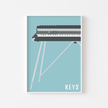 Electric Piano Print | Keyboard Music Poster, 7 of 11