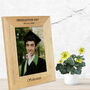 Graduation Day Personalised Solid Oak 6x4 Frame, thumbnail 1 of 2
