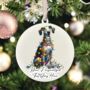 Personalised Greyhound In Christmas Lights, thumbnail 7 of 10
