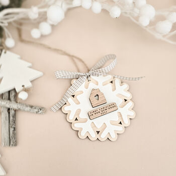 Personalised New Home Christmas Decoration, 2 of 3