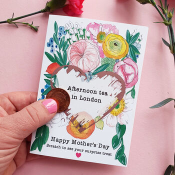 Personalised Happy Mother's Day Surprise Scratch Card, 2 of 5
