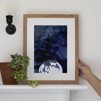 Personalised Universe New Born Print, 2 of 7