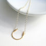 Sterling Silver Horseshoe Necklace, thumbnail 5 of 5