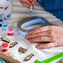 Personalised Paint Your Own Football Wooden Name, thumbnail 9 of 9