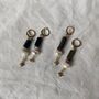 Tourmaline Pearl Star Earrings, thumbnail 6 of 7