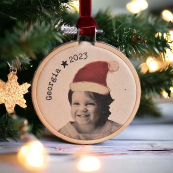 Personalised Children's Portrait Christmas Decoration, 2 of 4