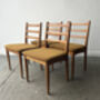 Set Of Mid Century Schreiber Dining Chairs 1960s 70s, thumbnail 3 of 9