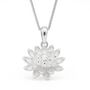 Personalised Sterling Silver Chrysanthemum Pendant Necklace, thumbnail 4 of 9