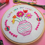 Love Who You Love Lgbt Pride Embroidery Kit, thumbnail 2 of 2