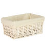 Set Of Three White Wash Wicker Storage Baskets, thumbnail 4 of 5