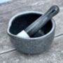 Scandi Home Dark Grey Smooth Pestle And Mortar, thumbnail 1 of 3