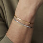 Men's Engraved Stacking Bracelet, thumbnail 1 of 7
