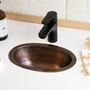 Solid Copper Undermount Or Vessel Sink For Kitchen And Bathroom, 400 Mm Diameter, thumbnail 1 of 9
