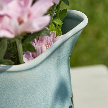 Personalised Blue Fern Ceramic Pitcher, 3 of 10