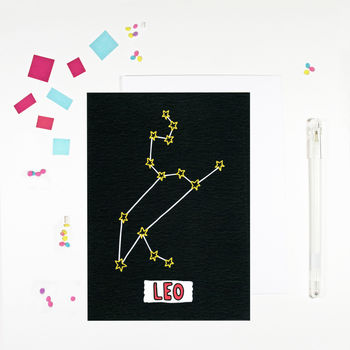 Star Sign Constellation Birthday Cards, 8 of 12