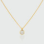 Lulea Moonstone And Gold Plated Pendant Necklace, thumbnail 3 of 4