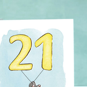 Badger 21st Birthday Card, 7 of 8